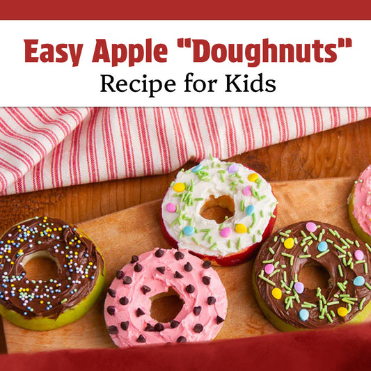 Easy Apple “Doughnuts” – recipe for kids